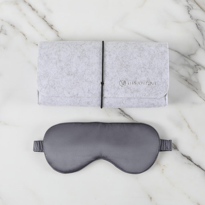 DISANGNI Silk Sleep Eye Mask – For Bedtime &amp; Travel, Multiple Colors