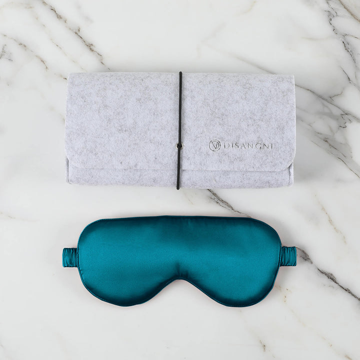 DISANGNI Silk Sleep Eye Mask – For Bedtime &amp; Travel, Multiple Colors