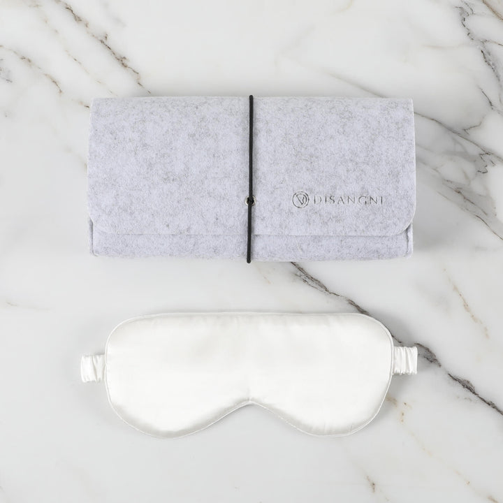 DISANGNI Silk Sleep Eye Mask – For Bedtime &amp; Travel, Multiple Colors