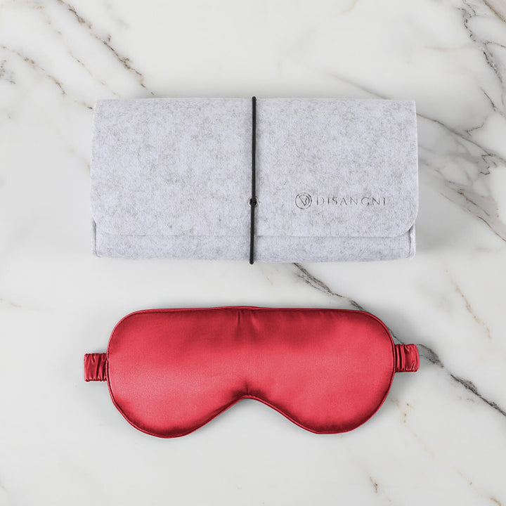 DISANGNI Silk Sleep Eye Mask – For Bedtime &amp; Travel, Multiple Colors