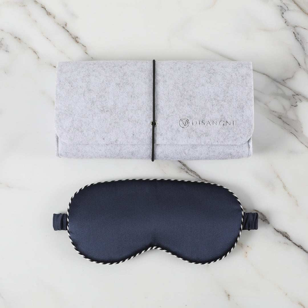 DISANGNI Silk Sleep Eye Mask – For Bedtime &amp; Travel, Multiple Colors