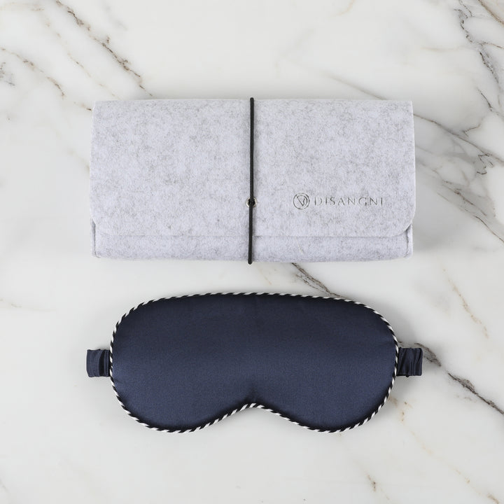 DISANGNI Silk Sleep Eye Mask – For Bedtime &amp; Travel, Multiple Colors