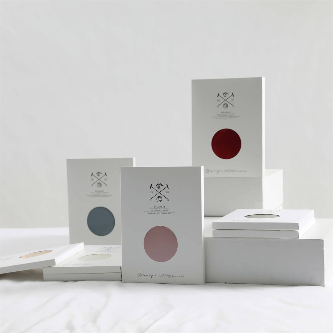 DISANGNI pillowcase packaging boxes displayed together