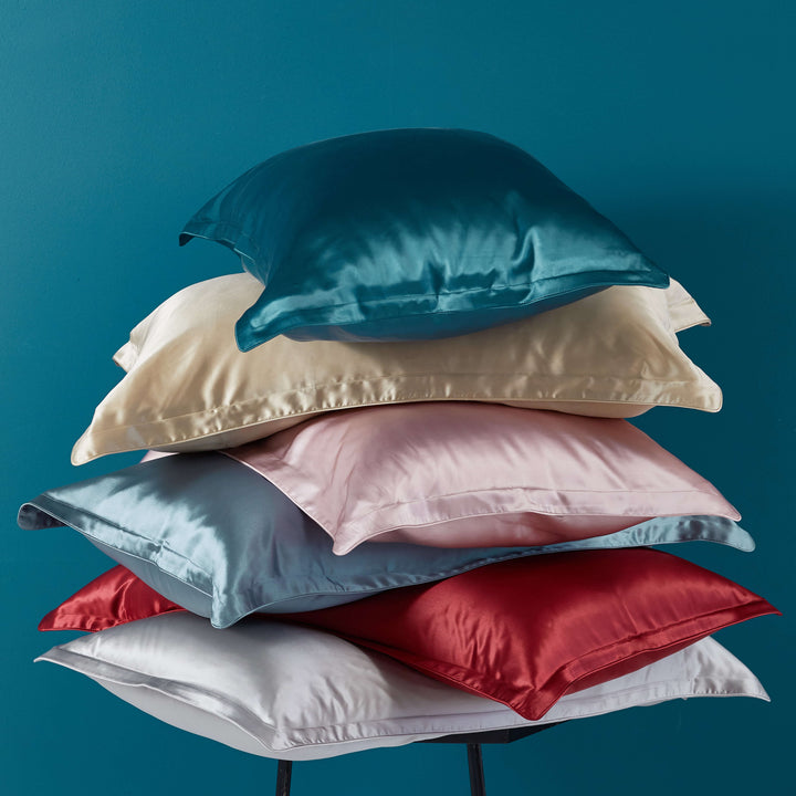 DISANGNI 22 Momme Mulberry Silk Pillowcase – Double-Sided, Envelope Closure, 48 × 74 cm